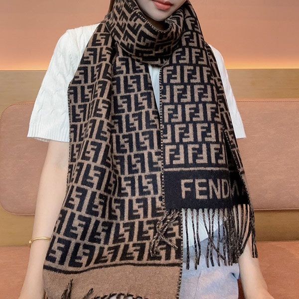 フェンディ ウール＆カシミア コピー スカーフ マフラー fex06372