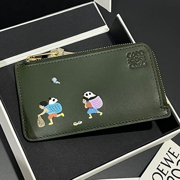希少ロエベ ロゴ コインカードホルダー コピー low65170