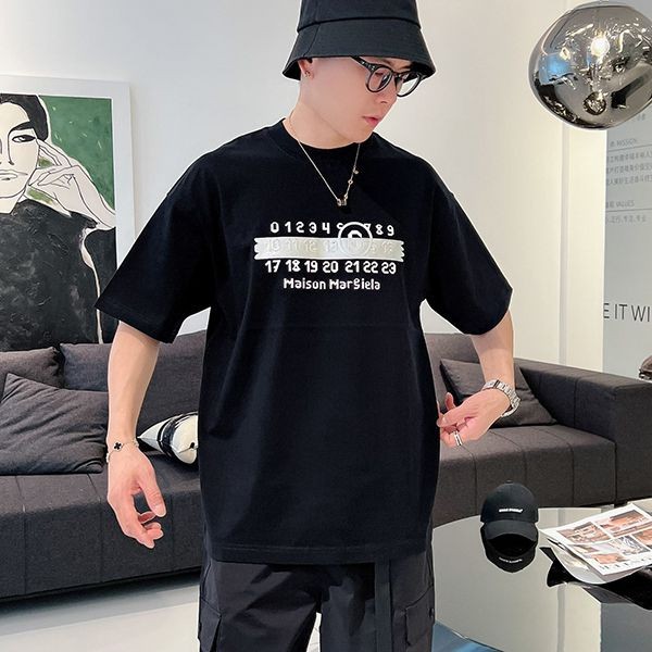 超人気 メゾンマルジェラ MM6 半袖 tシャツ コピーブラック Mac67837