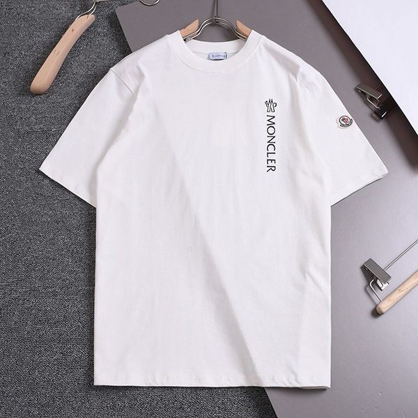 お洒落に♪モンクレール パロディ コットン 半袖 Tシャツ ホワイト mom02543