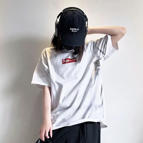 2024ss!シュプリーム MM6 偽物 メゾン・マルジェラ ボックスロゴ ティー tシャツ
