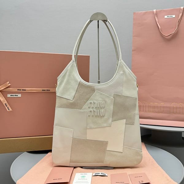 秋冬大セールミュウミュウ コピー  IVYレザーパッチワークバッグ myy21925