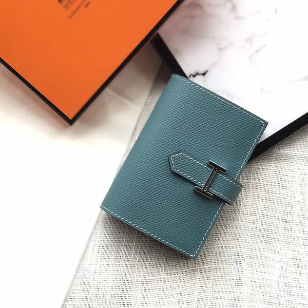 【かわいい♡新作】エルメス ベアン パチモン ミニ 財布 ブルー erh00826