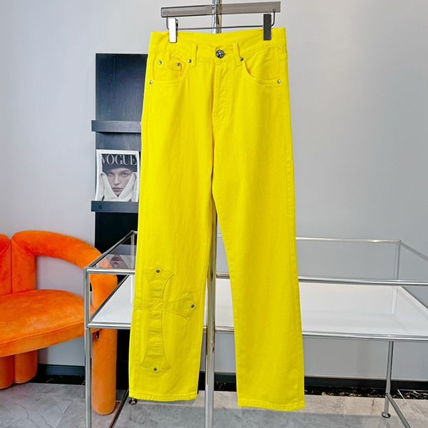 高品質♪♪♪クロムハーツ クロスパッチ ウォッシュドデニムパンツ パチモン Kur05924
