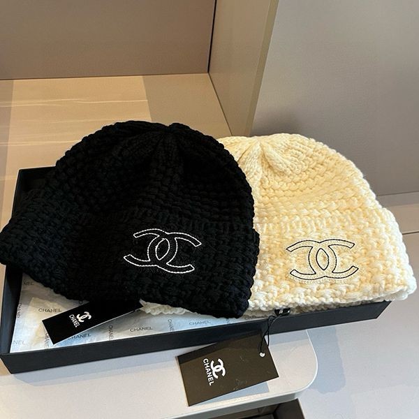 絶対欲しい！《大きなロゴがかわいい♪》シャネル ニットキャップ 激安 shx20478