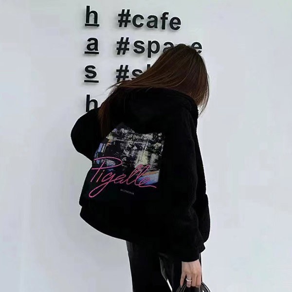 ☆超人気☆バレンシアガ Pigalle Outerwear ジップアップ Hoodie n級品 bau06715
