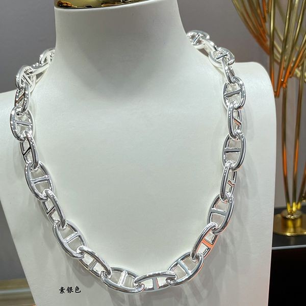 《大人気！》エルメス シェーヌダンクル ネックレス 偽物 GM シルバー H101263B00