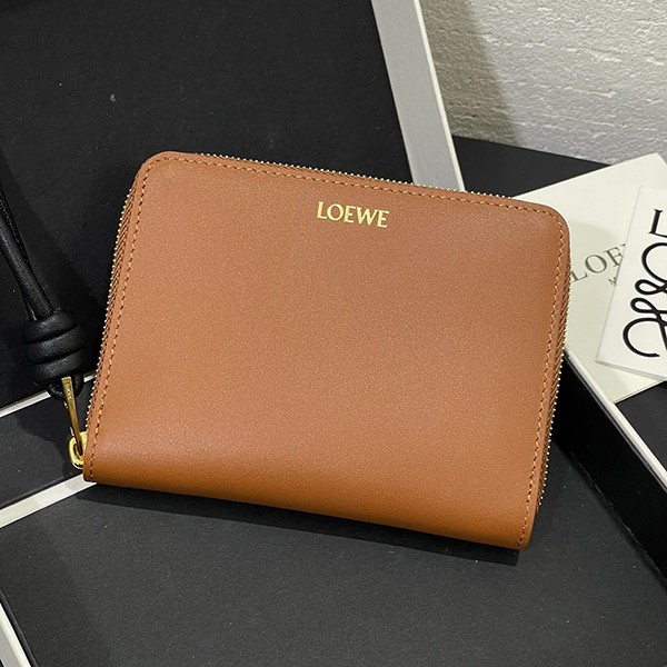 追跡付き 安いロエベ ノット コンパクト ジップウォレット コピー商品 loo70725