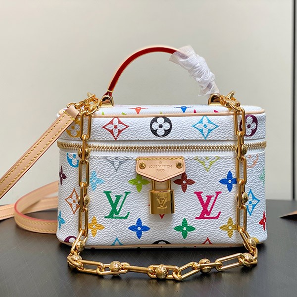 【コラボ限定の魅力が溢れる！】ルイヴィトン 村上隆 コピー ヴァニティバッグ M13662