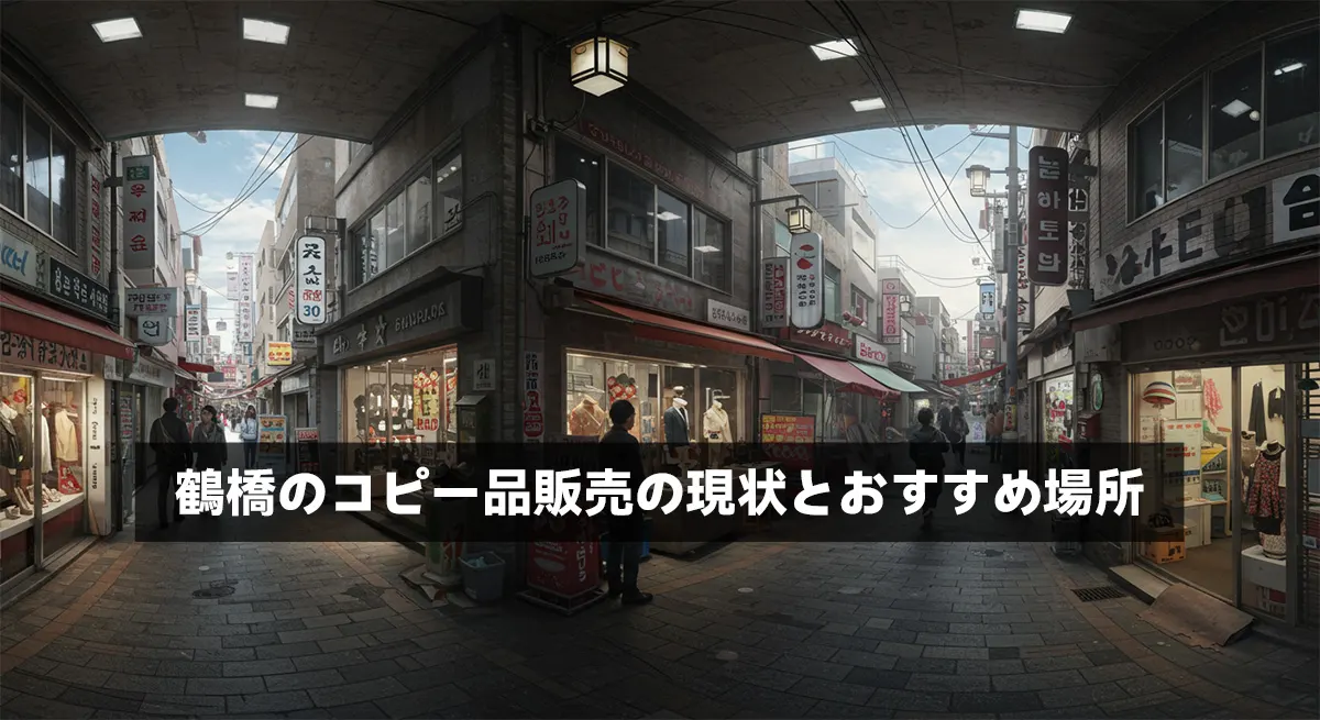 鶴橋のコピー品販売の現状とおすすめ場所